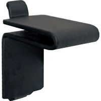 ARTIST(アーティスト) ステンレス棚柱用受L型 ブラック 4個 SA-TBR20B 清水 10パック（直送品）