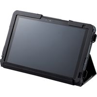 ARROWS Tab Q5010対応 ソフトレザーケース 手帳型 ショルダーベルト付 TB-Q5010PLFBK エレコム 1個