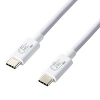 タイプCケーブル (USB-C to C) PD対応 240W USB4 1m 白 USB4-CCPE10NWH エレコム 1本
