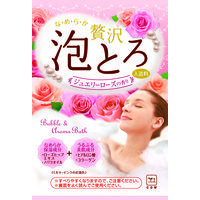 お湯物語 贅沢泡とろ 入浴料 ジェリーローズの香り 30g 1セット（3個） 牛乳石鹸共進社