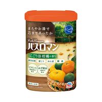 入浴剤 温泉成分 温浴 バスロマン にごり浴 柑橘の香り 600g にごりタイプ 保湿成分 疲労回復 アース製薬 1セット（1個×4）
