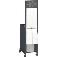 アスクル ビジネスフィット 傘袋スタンド カーボングレー 1台 オリジナル 幅305×奥行394×高さ1105mm スチール キャス  オリジナル（わけあり品）