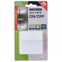 オーム電機 LEDナイトライト ALA6PSQーWN 06-0146 1個