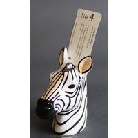 グローバルアロー 花瓶 一輪挿し フラワーベース 動物 タグ付 ゼブラ 346711 1個（直送品）