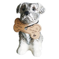 グローバルアロー 花瓶 一輪挿し フラワーベース 犬 猫 タグ付 シュナウザー 346719 1個（直送品）