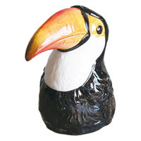 グローバルアロー 花瓶 一輪挿し フラワーベース 動物 オオハシ 346722 1個（直送品）