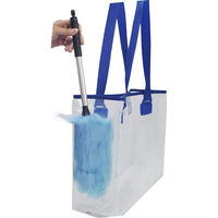 アプソン　ビルメンテナンス　透明トートバッグ　No.3455　1セット（3個入）（直送品）