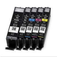 キヤノン（キャノン） 純正インク BCI-301+300/5MP ブラック/シアン/マゼンタ/イエロー/ブラック(顔料) 1箱（わけあり品）
