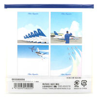 池田工業社 ブルーインパルス スクエアメモパッド T-4機体 3580050 1セット(5個)（直送品）