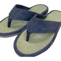 センコー S.D.S アミカル 立体鼻緒 スリッパ L 約26cm ネイビーブルー SDS150399 1足（直送品）