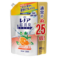 【セール】【旧品】レノア 超消臭1WEEK シトラスの香り 詰め替え 特大 980mL 1箱（6個入） 柔軟剤 P＆G