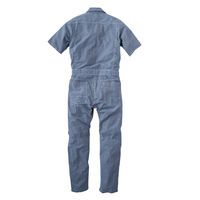 エスケー・プロダクト GE-585綿麻ストライプ半袖ツナギ　ブラックヒッコリー　5号 585-20-5 1着（直送品）