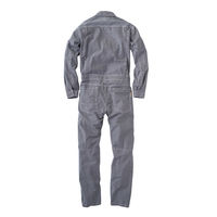 エスケー・プロダクト GE-587綿麻ストライプ長袖ツナギ　ヒッコリー　5号 587-19-5 1着（直送品）