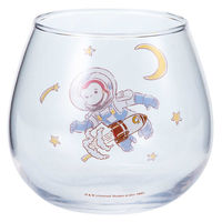 サンアート グラス 290ml おさるのジョージ ゆらゆらグラス ガラス 宇宙 395511 1個（直送品）