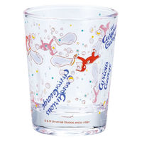 サンアート グラス 50ml おさるのジョージ ミニグラス パターン ガラス しゃぼん玉 395515 1個（直送品）