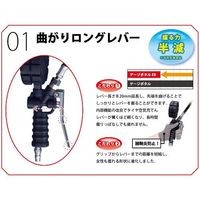 エスコ 120ー1200kPa タイヤゲージ&チャック(トラック・バス用) EA123CH-12B 1個（直送品）