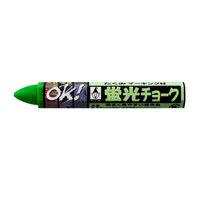 エスコ 蛍光チョーク(油性/グリーン) EA581F-11 1セット(30個:1個×30本)（直送品）