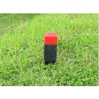 エスコ 70x70x600mm 境界杭(再生プラスチック) EA628ZV-6 1セット(15個:1個×15本)（直送品）