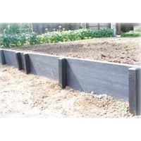 エスコ 60x60x1200mm 角杭(穴あり) EA628ZW-4 1セット(3個:1個×3本)（直送品）