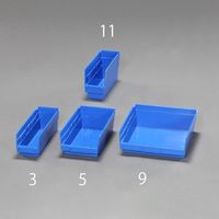 エスコ 168x295x152mm パーツトレー/ラック棚用(青/30個) EA661EB-14 1箱(30個)（直送品）