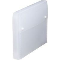 エスコ A4/240x330x35mm ドキュメントバッグ(クリア) EA762CB-542 1セット(10冊)（直送品）