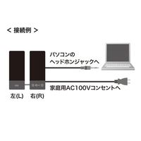 エスコ 82x130x187mm スピーカー EA764AS-58B 1個（直送品）