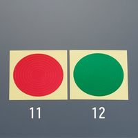 エスコ φ30ー90mm ゲージマーカー(赤) EA983HM-11 1セット(20枚)（直送品）