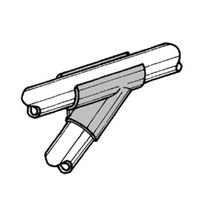 エスコ [パイプラック用] 3方向プラスチックジョイント(アイボリー) EA976BY-352 1セット(30個)（直送品）