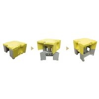 エスコ 500x500x 288mm 踏台(樹脂製) EA903AL-51 1台（直送品）