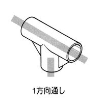 エスコ [パイプラック用] 3方向プラスチックジョイント(アイボリー) EA976BY-312 1セット(20個)（直送品）