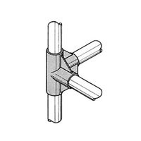 エスコ [パイプラック用] 4方向プラスチックジョイント(アイボリー) EA976BY-327 1セット(20個)（直送品）