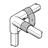エスコ [パイプラック用] 板受けジョイント(ブラック) EA976BY-355 1セット(30個)（直送品）