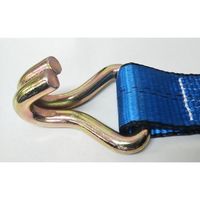 エスコ 50mmx5.0m/600kg ベルト荷締機(ラチェット式/二股) EA982AG-1 1本(1個)（直送品）