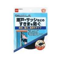 エスコ 8x12mm/ 2m すき間テープ(防水/黒) EA944KD-292 1セット(10巻)（直送品）