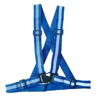 エスコ 安全ベスト(縁無し/ブルー) EA983R-178 1セット(10枚)（直送品）