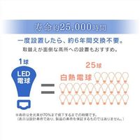 エスコ AC100V/ 5.6W/E26 電球/LED(昼白色) EA758XP-120 1セット(3個)（直送品）