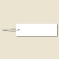 エスコ 50x15mm 糸付名札(白/500枚) EA475HZ-32 1セット(2000枚:500枚×4箱)（直送品）