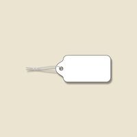 エスコ 30x15mm 糸付名札(白/1000枚) EA475HZ-34 1セット(3000枚:1000枚×3箱)（直送品）