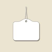 エスコ 25x30mm 糸付名札(白/1000枚) EA475HZ-35 1セット(3000枚:1000枚×3箱)（直送品）