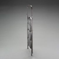 エスコ 0.69m/3段 踏台(スチール製/ワイド天板) EA903RD-3B 1台（直送品）