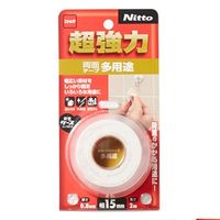 エスコ 15mmx2.0m 両面テープ・超強力(多用途) EA944MF-241 1セット(10巻)（直送品）