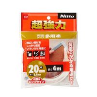 エスコ 20mmx4.0m 両面テープ・超強力(多用途) EA944MF-244 1セット(10巻)（直送品）