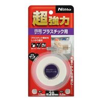 エスコ 20mmx1.5m 両面テープ・超強力(プラスチック用) EA944MF-253 1セット(10巻)（直送品）