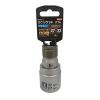エスコ 1/2”DR/27x32mm インパクトダブルソケット EA164VB-24 1個（直送品）