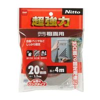 エスコ 20mmx4.0m 両面テープ・超強力(粗面用) EA944MF-259 1セット(5巻)（直送品）