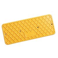 エスコ 190x75x45mm 側溝ダートカバー(黄) EA951TG-1 1セット(15枚)（直送品）