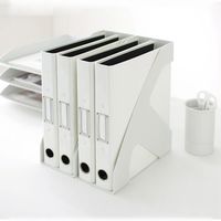 エスコ 110x250x315mm ファイルスタンド(A4サイズ) EA954TE-101 1セット(10個)（直送品）