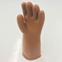 エスコ [フリー/400mm] 手袋(天然ゴム製) EA354BJ-2 1セット(3双)（直送品）