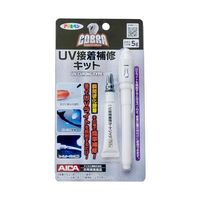 エスコ 5g 紫外線硬化型接着剤(UVライト付/1本) EA934KG-1 1セット(4St:1St×4セット)（直送品）