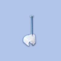 エスコ 3ー5 mm 丸型ケーブルクリップ(クリアー/100個) EA947EA-3 1セット(1500個:100個×15袋)（直送品）